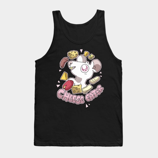 Cheese Eater Tank Top by goccart